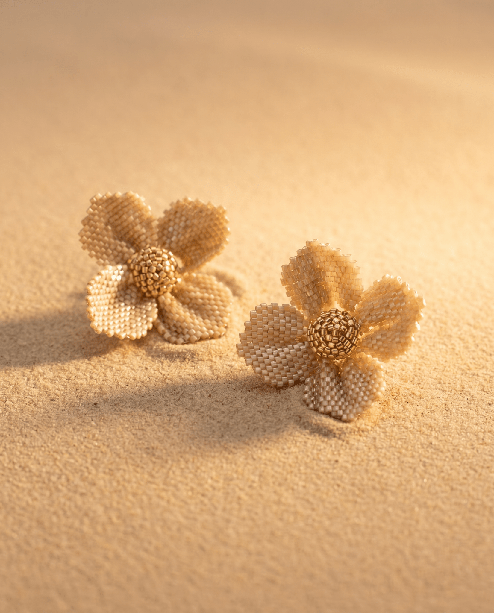Damiana Champagne Earrings - Anne Sidora Unique Poetic gift boutique in Los Cabos