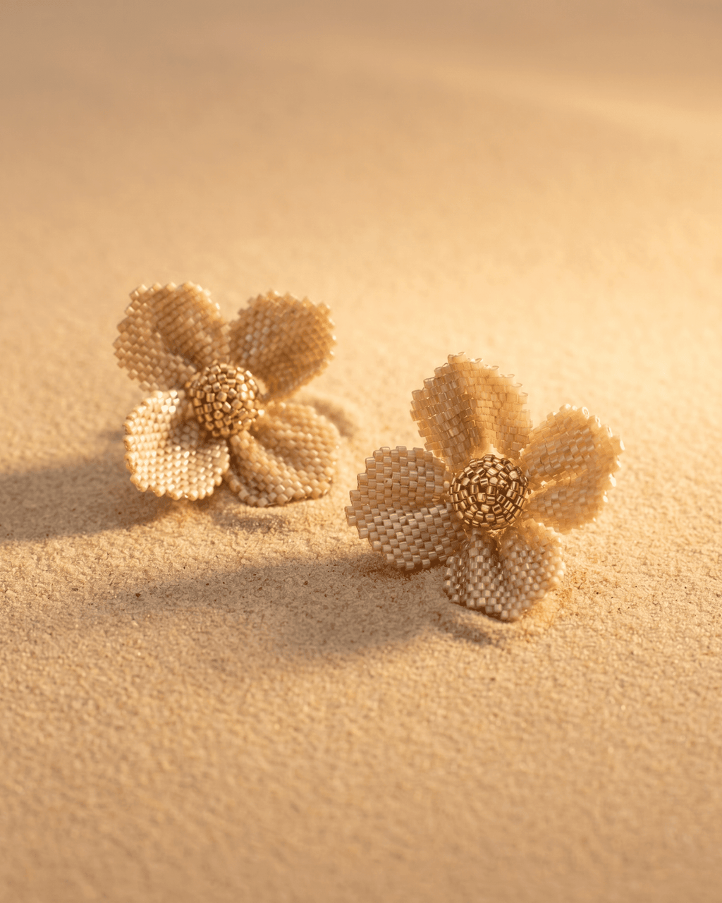 Damiana Champagne Earrings - Anne Sidora Unique Poetic gift boutique in Los Cabos