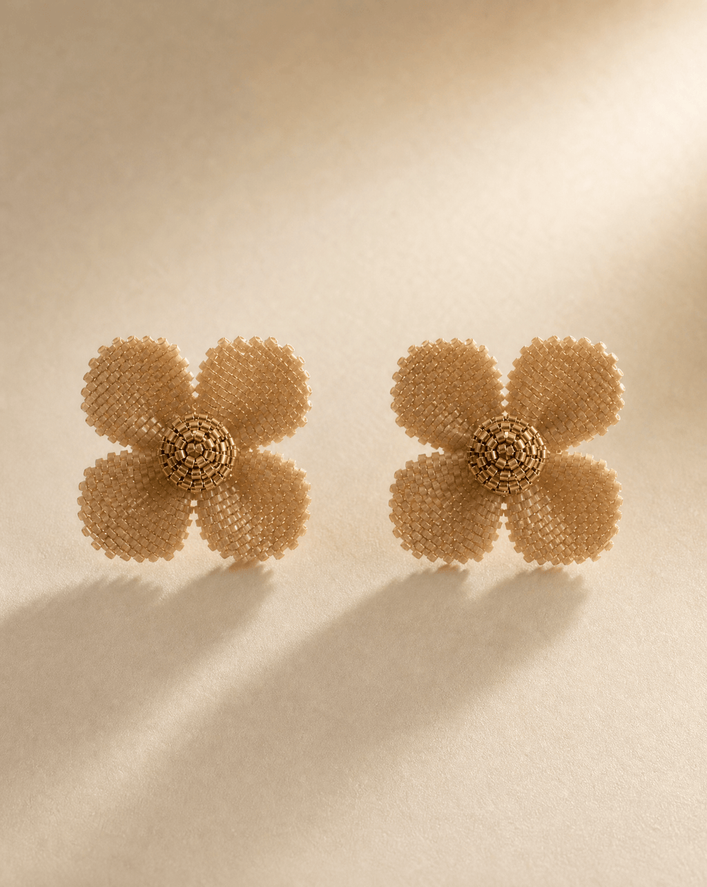 Damiana Champagne Earrings - Anne Sidora Unique Poetic gift boutique in Los Cabos