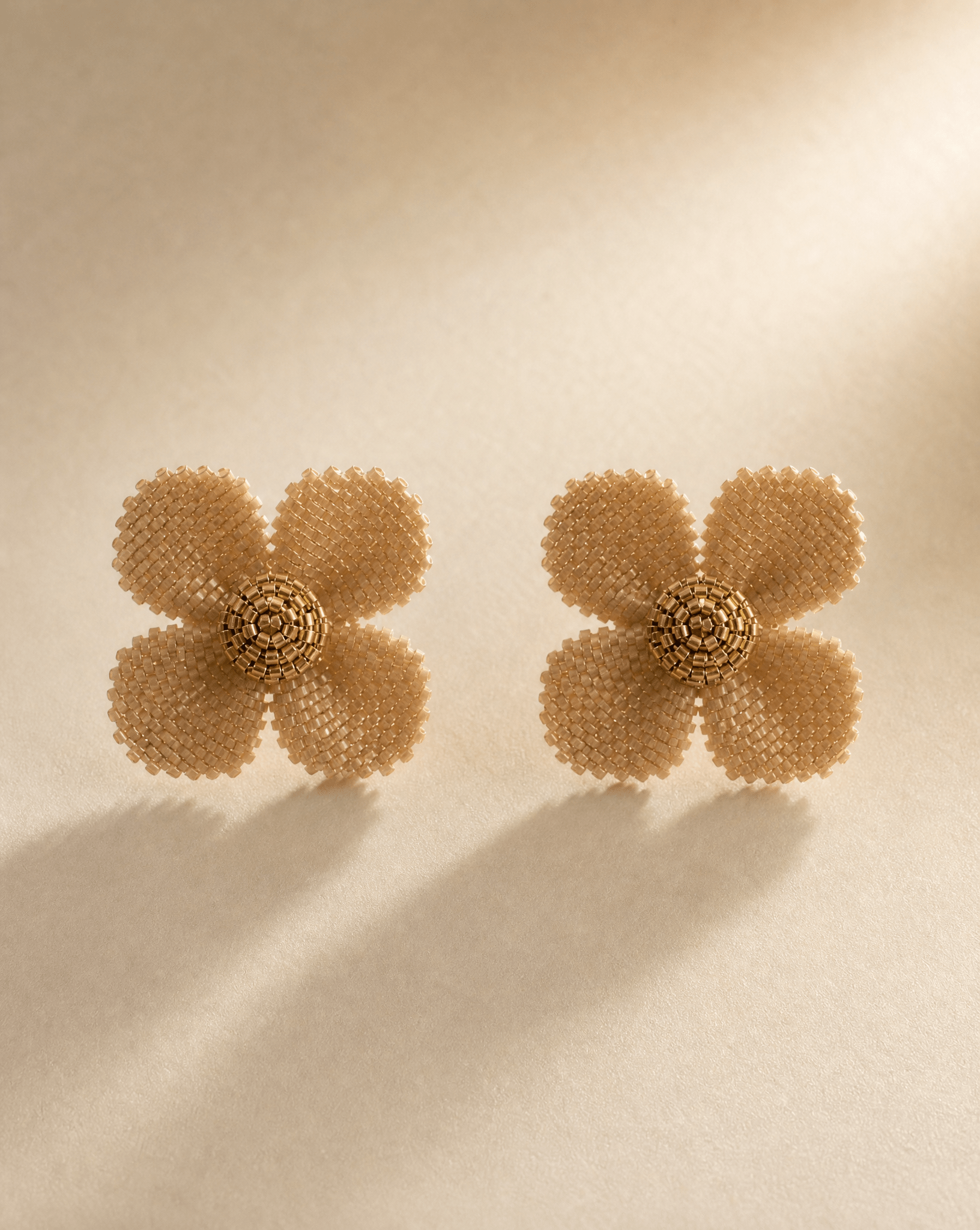 Damiana Champagne Earrings - Anne Sidora Unique Poetic gift boutique in Los Cabos