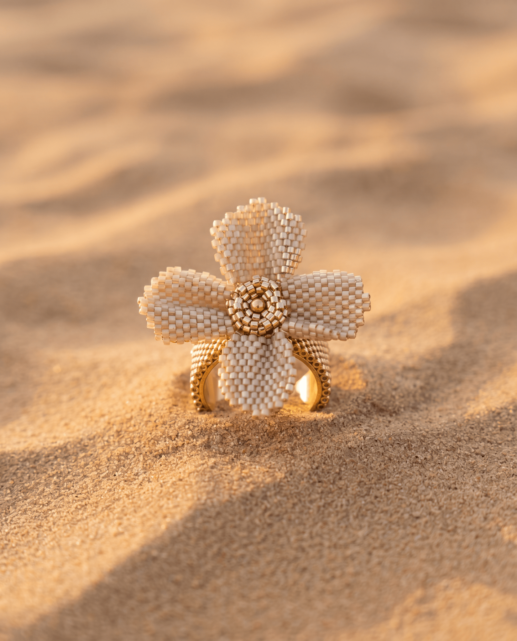 Damiana Champagne Ring - Anne Sidora Unique Poetic gift boutique in Los Cabos