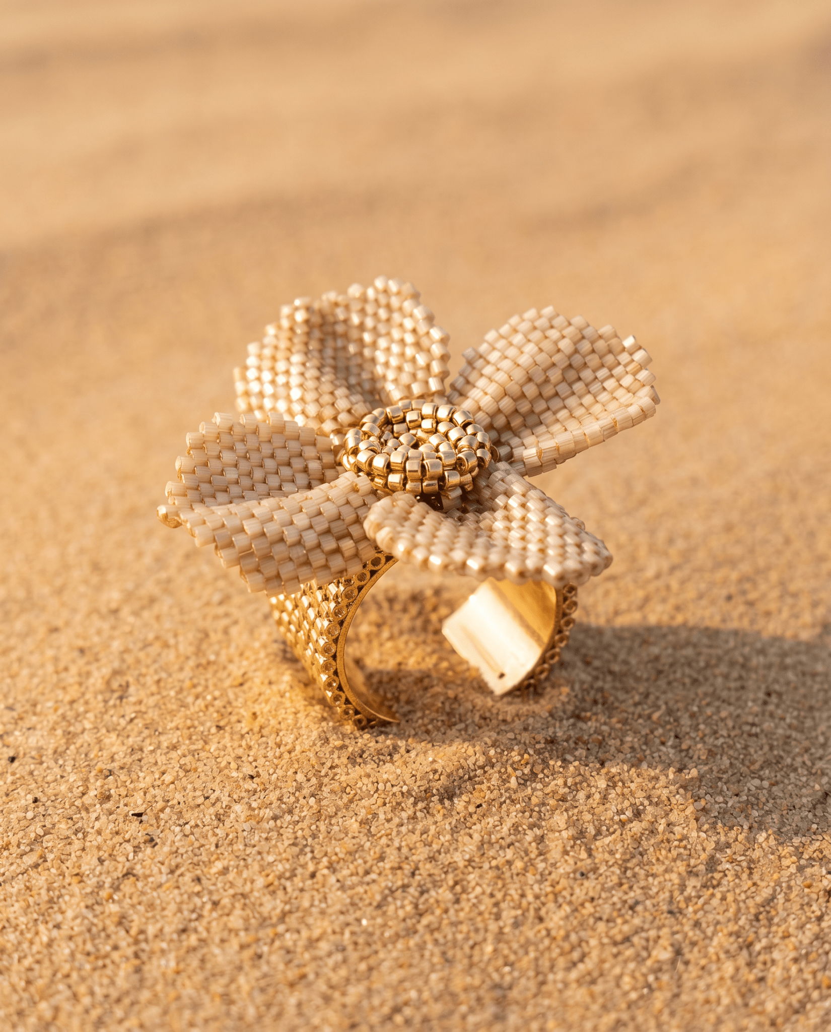 Damiana Champagne Ring - Anne Sidora Unique Poetic gift boutique in Los Cabos