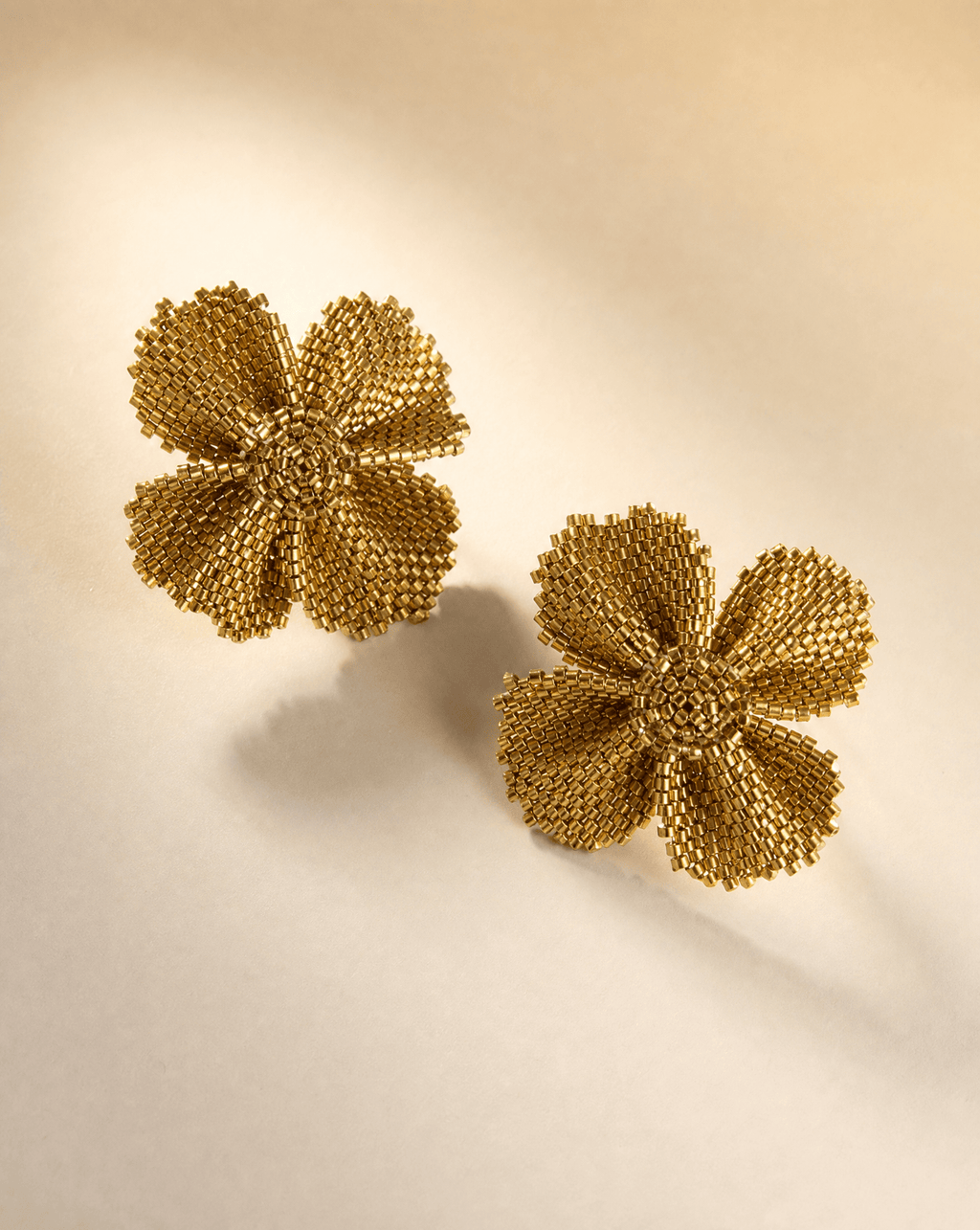 Damiana Golden Earrings - Anne Sidora Unique Poetic gift boutique in Los Cabos