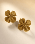 Damiana Golden Earrings - Anne Sidora Unique Poetic gift boutique in Los Cabos