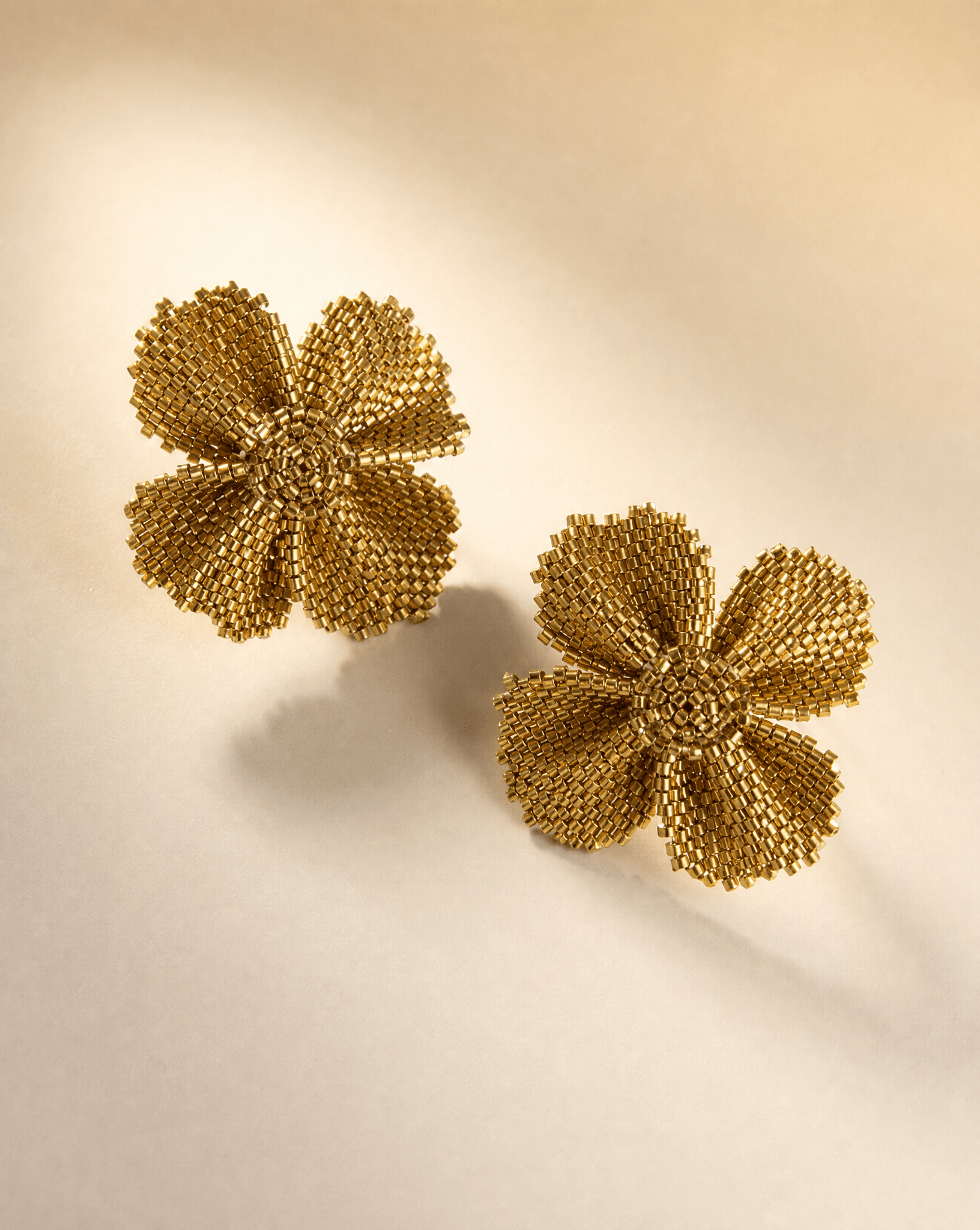 Damiana Golden Earrings - Anne Sidora Unique Poetic gift boutique in Los Cabos