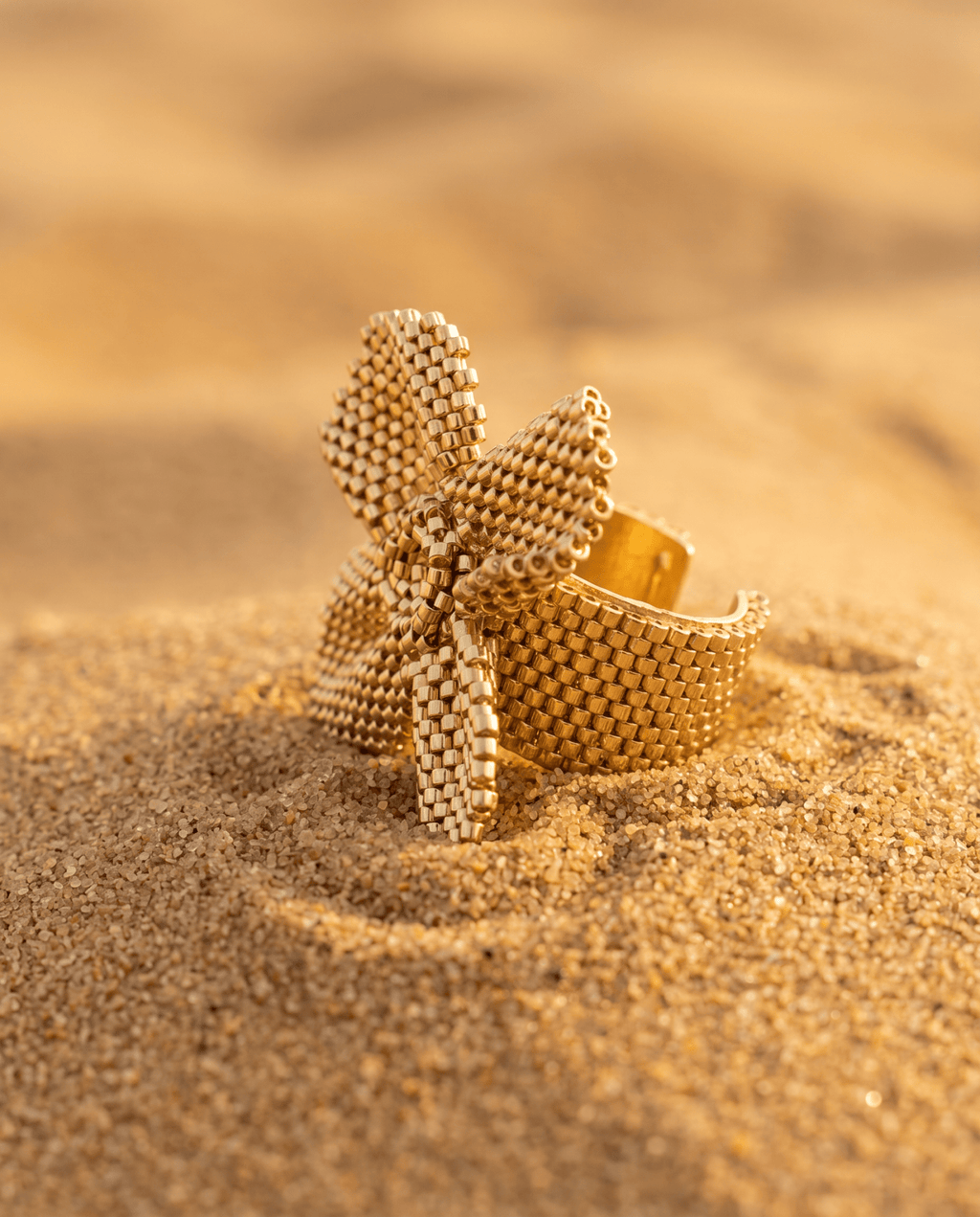 Damiana Golden Ring - Anne Sidora Unique Poetic gift boutique in Los Cabos