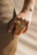 Damiana Golden Ring - Anne Sidora Unique Poetic gift boutique in Los Cabos