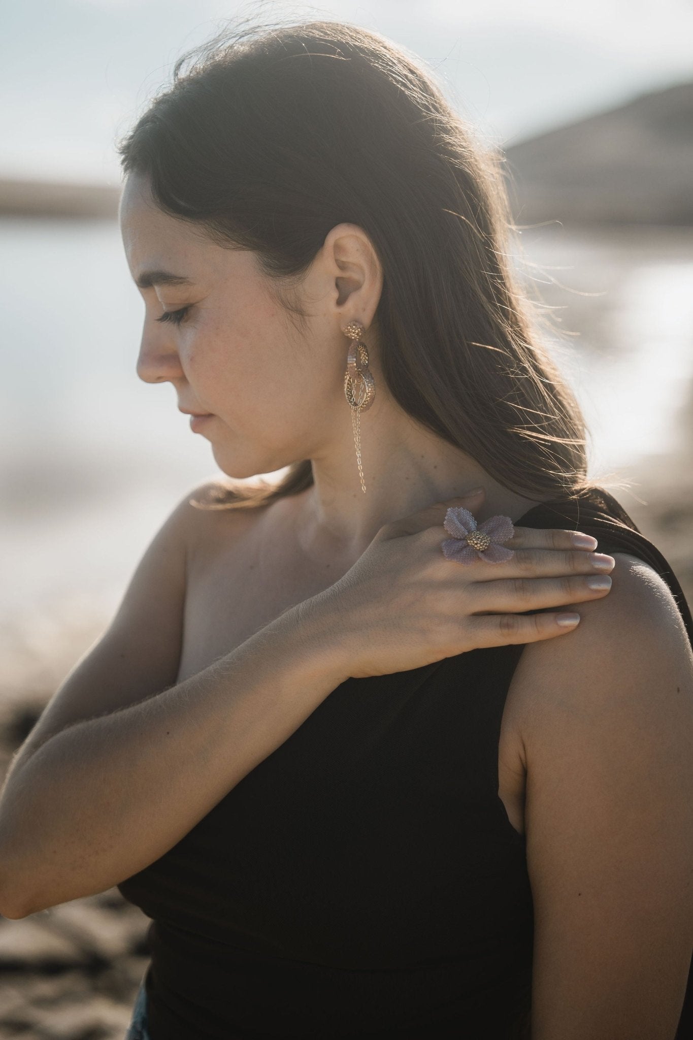 Damiana Rosa Ring - Anne Sidora Unique Poetic gift boutique in Los Cabos