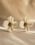 Damiana White Earrings - Anne Sidora Unique Poetic gift boutique in Los Cabos