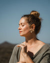 Damiana White Earrings - Anne Sidora Unique Poetic gift boutique in Los Cabos