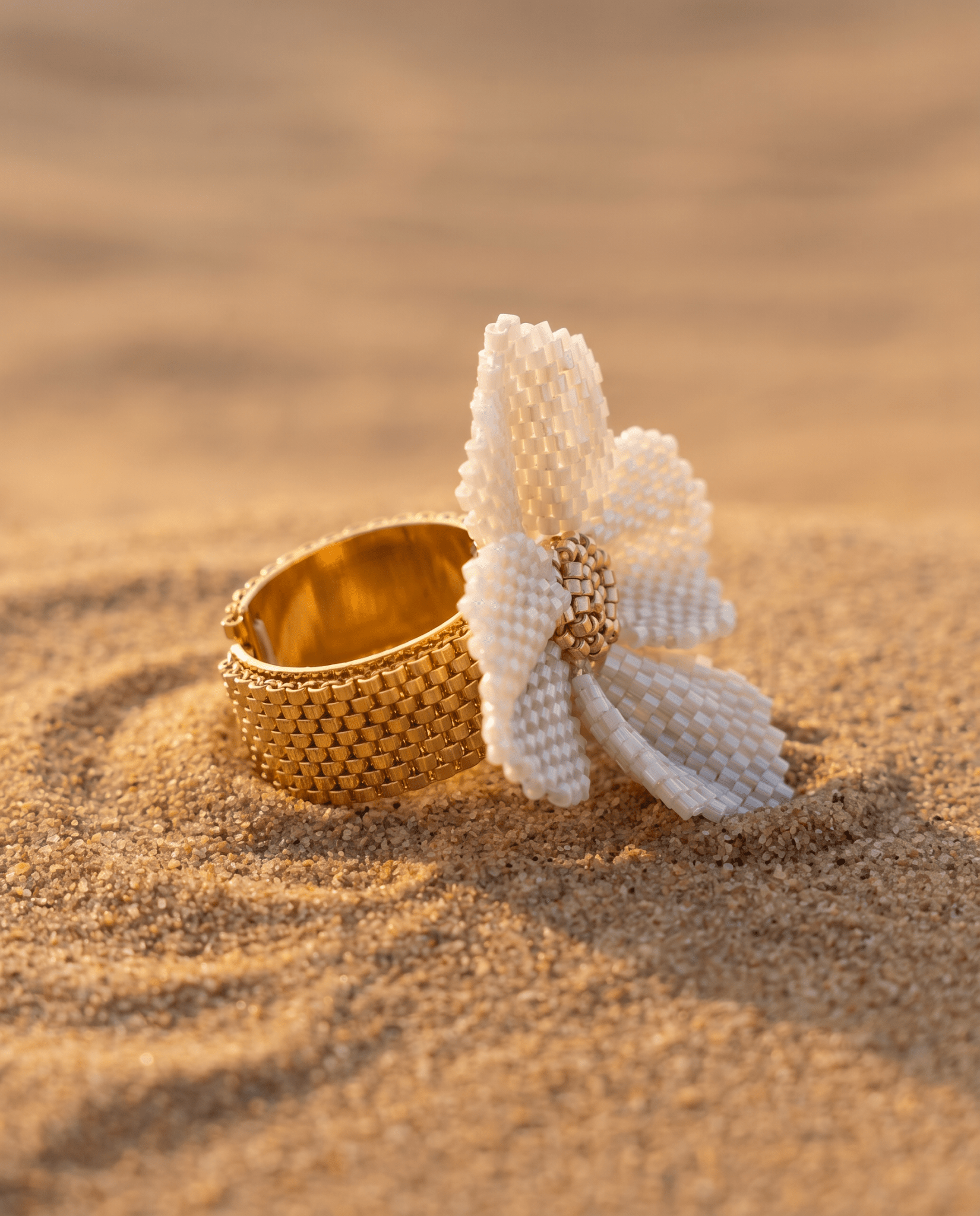 Damiana White Ring - Anne Sidora Unique Poetic gift boutique in Los Cabos