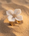 Damiana White Ring - Anne Sidora Unique Poetic gift boutique in Los Cabos