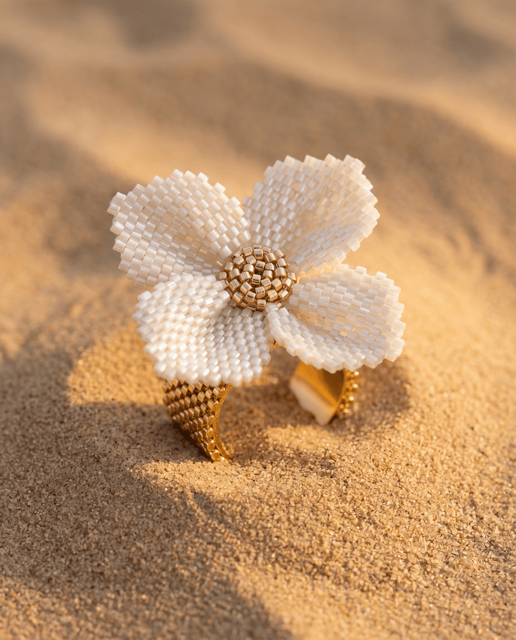 Damiana White Ring - Anne Sidora Unique Poetic gift boutique in Los Cabos