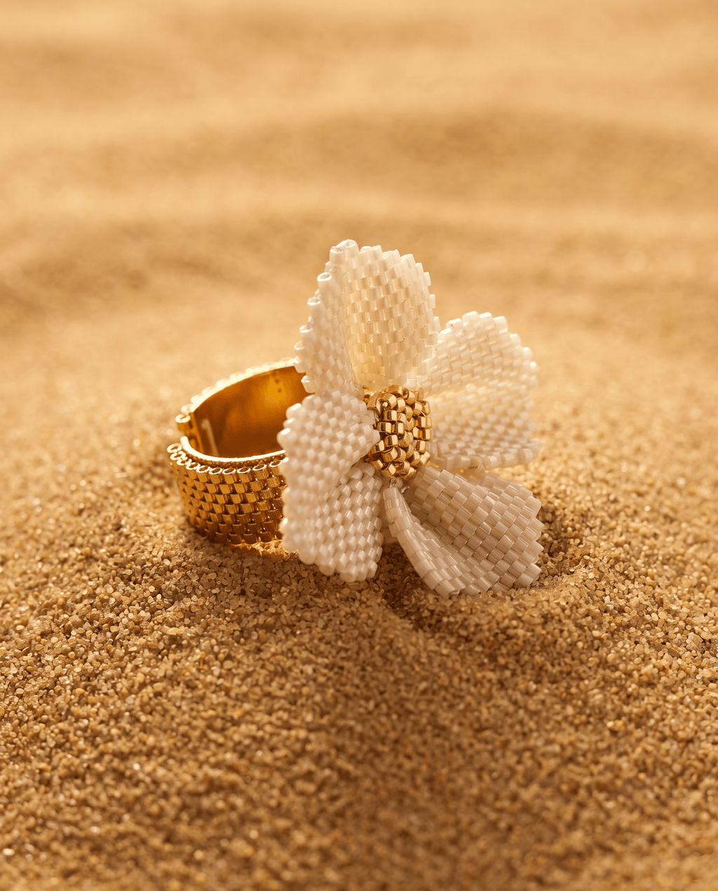 Damiana White Ring - Anne Sidora Unique Poetic gift boutique in Los Cabos