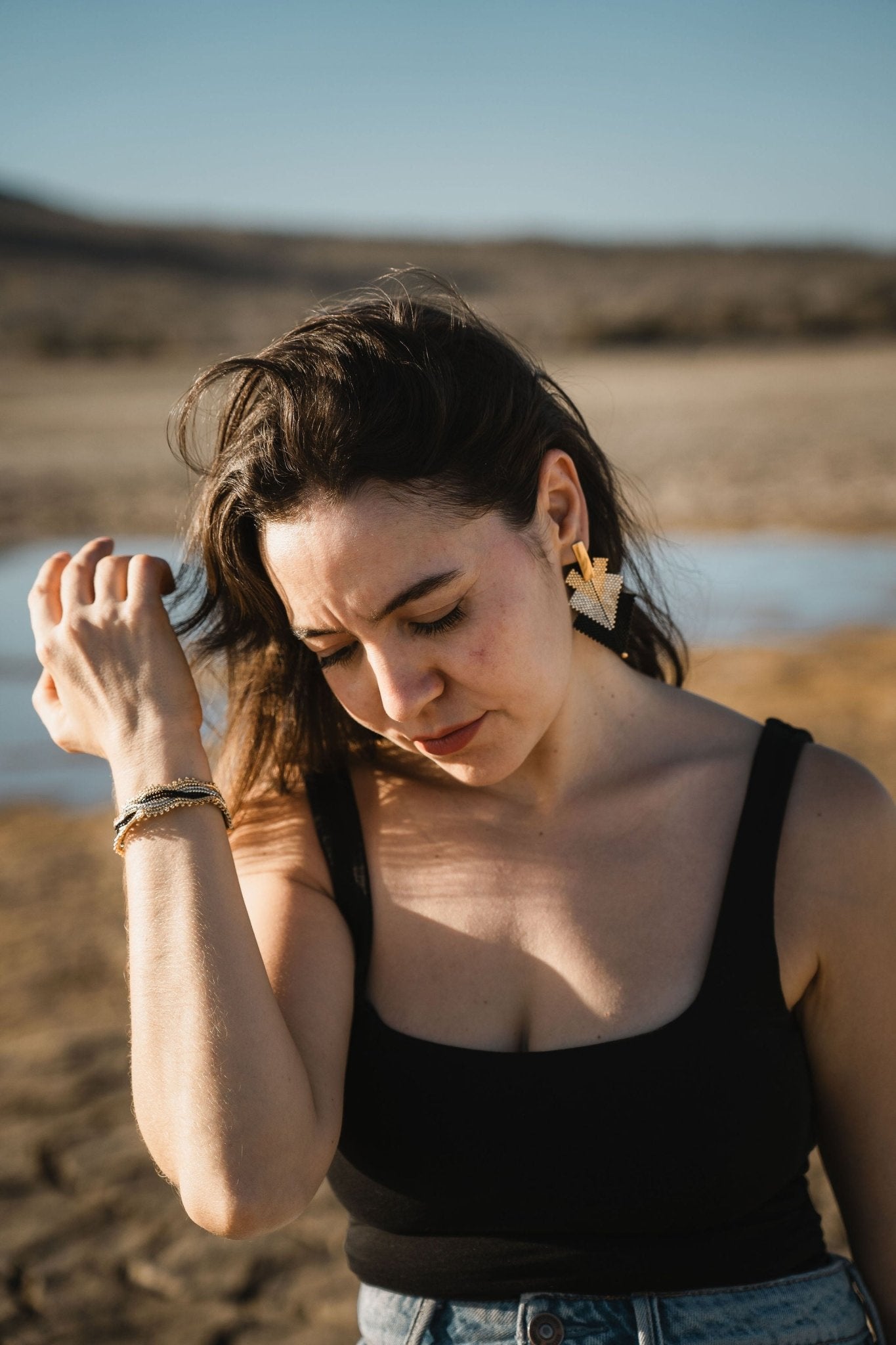 Dawn Arrow Earrings - Anne Sidora Unique Poetic gift boutique in Los Cabos