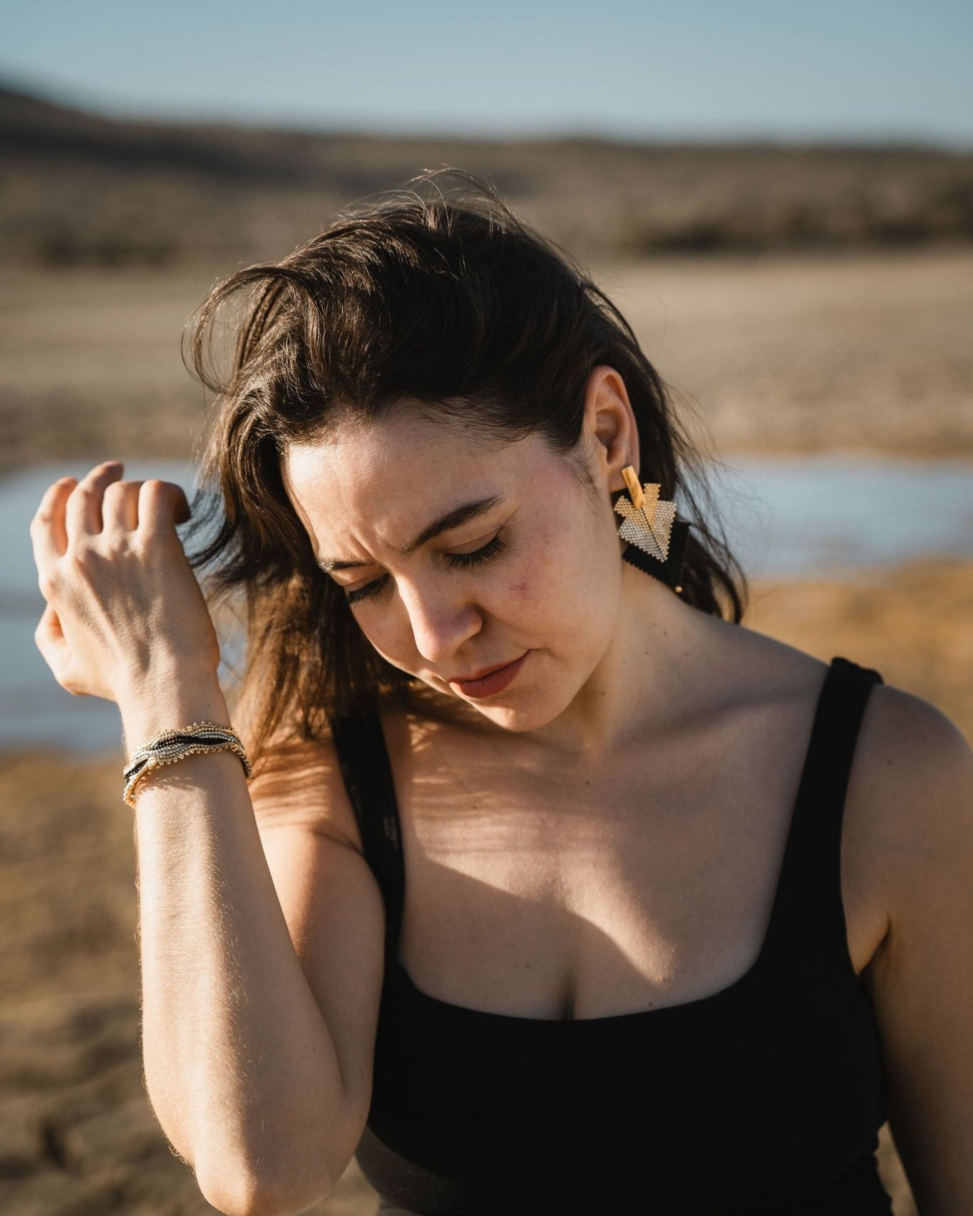 Dawn Arrow Earrings - Anne Sidora Unique Poetic gift boutique in Los Cabos