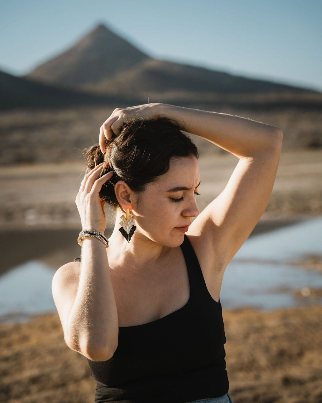Dawn Arrow Earrings - Anne Sidora Unique Poetic gift boutique in Los Cabos