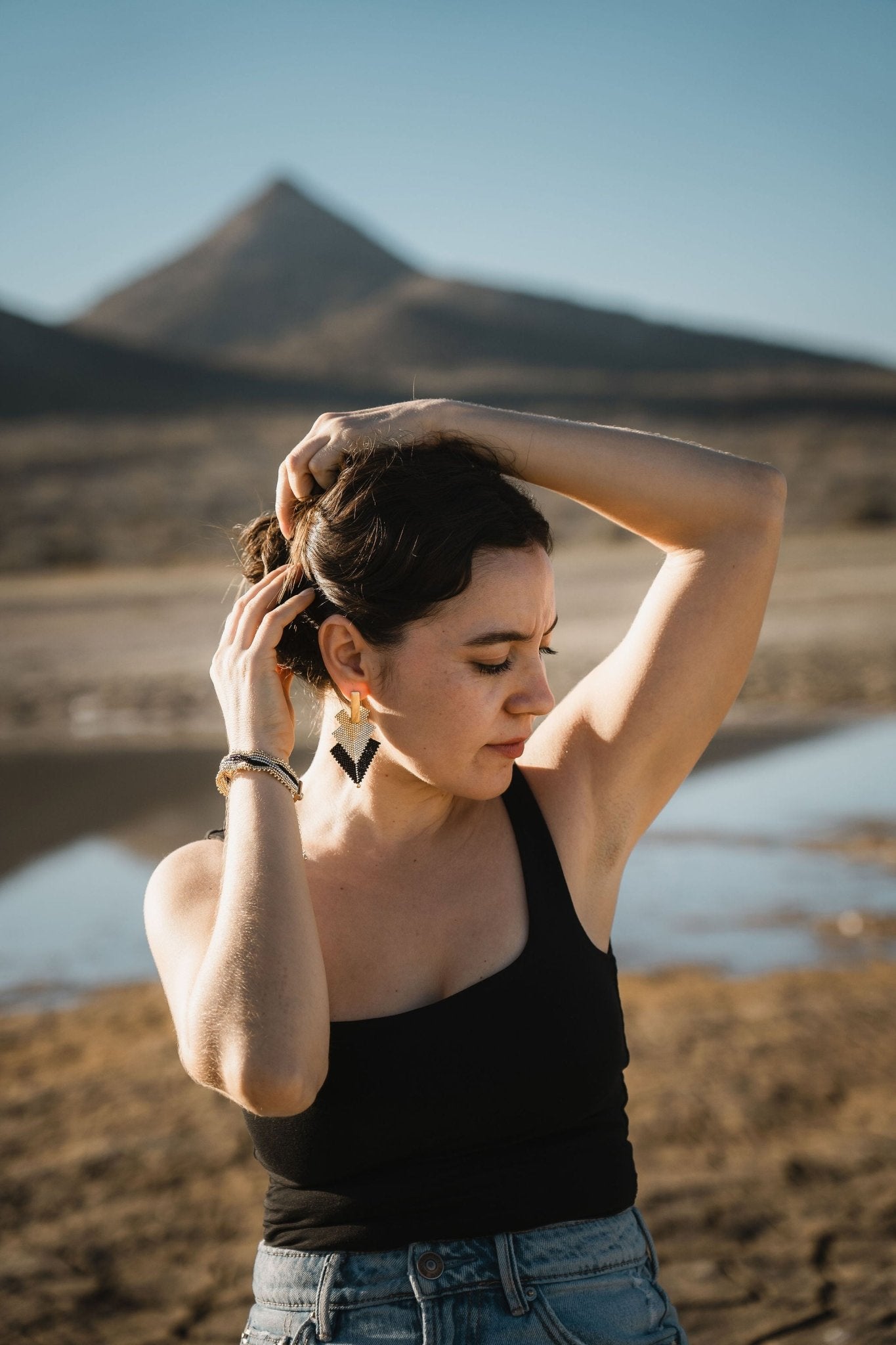Dawn Arrow Earrings - Anne Sidora Unique Poetic gift boutique in Los Cabos