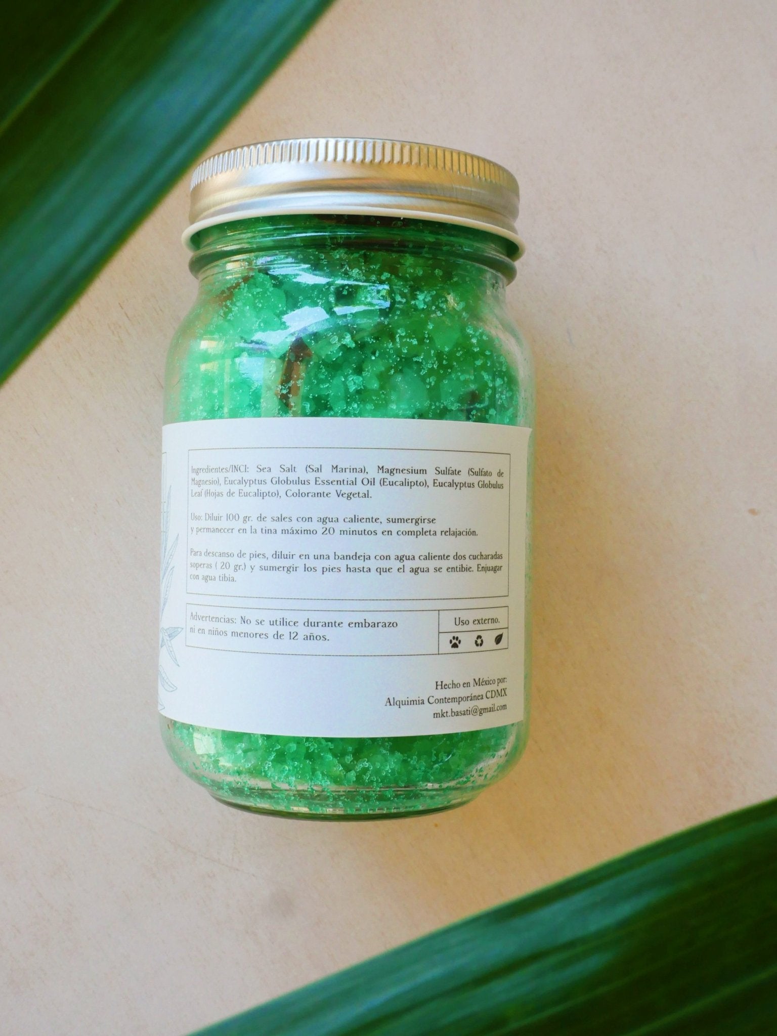 Detoxifying Eucalyptus Bath Salts - Anne Sidora Unique Poetic gift boutique in Los Cabos