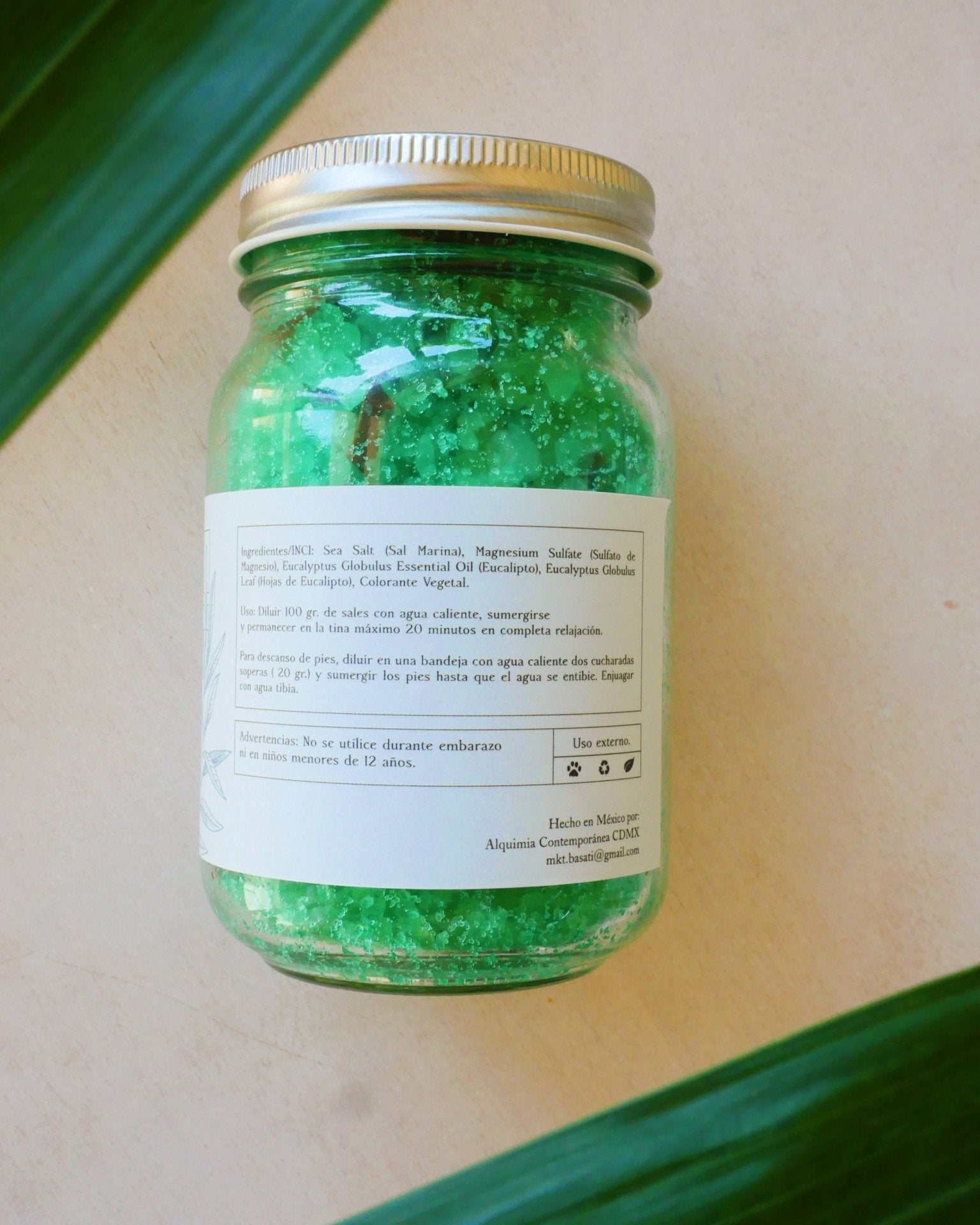Detoxifying Eucalyptus Bath Salts - Anne Sidora Unique Poetic gift boutique in Los Cabos