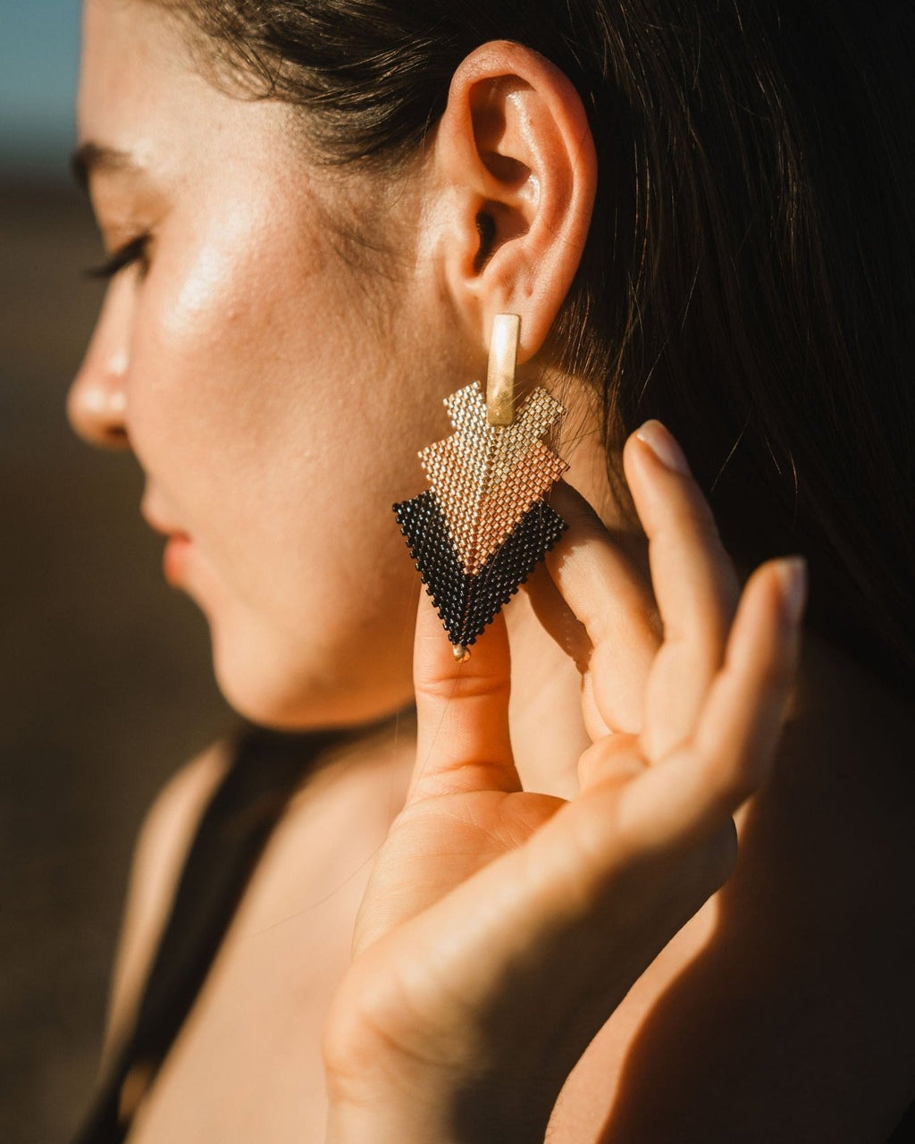 Dusk Arrow Earring - Anne Sidora Unique Poetic gift boutique in Los Cabos