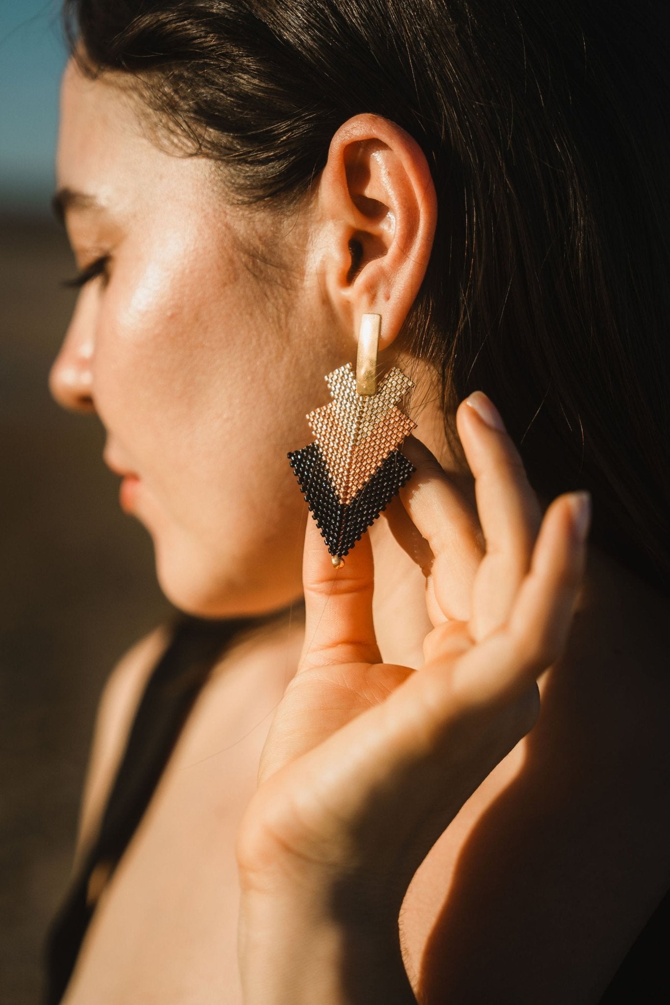 Dusk Arrow Earring - Anne Sidora Unique Poetic gift boutique in Los Cabos