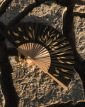 Fire Bloom Hand-Painted Folding Fan - Anne Sidora Unique Poetic gift boutique in Los Cabos