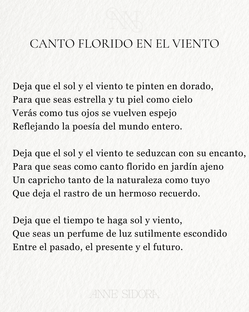 original poem by Anne Sidora Unique Poetic gift boutique in Los Cabos