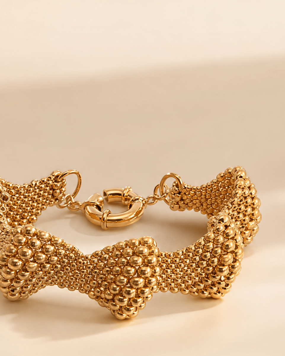 Golden Bracelet - Anne Sidora Unique Poetic gift boutique in Los Cabos