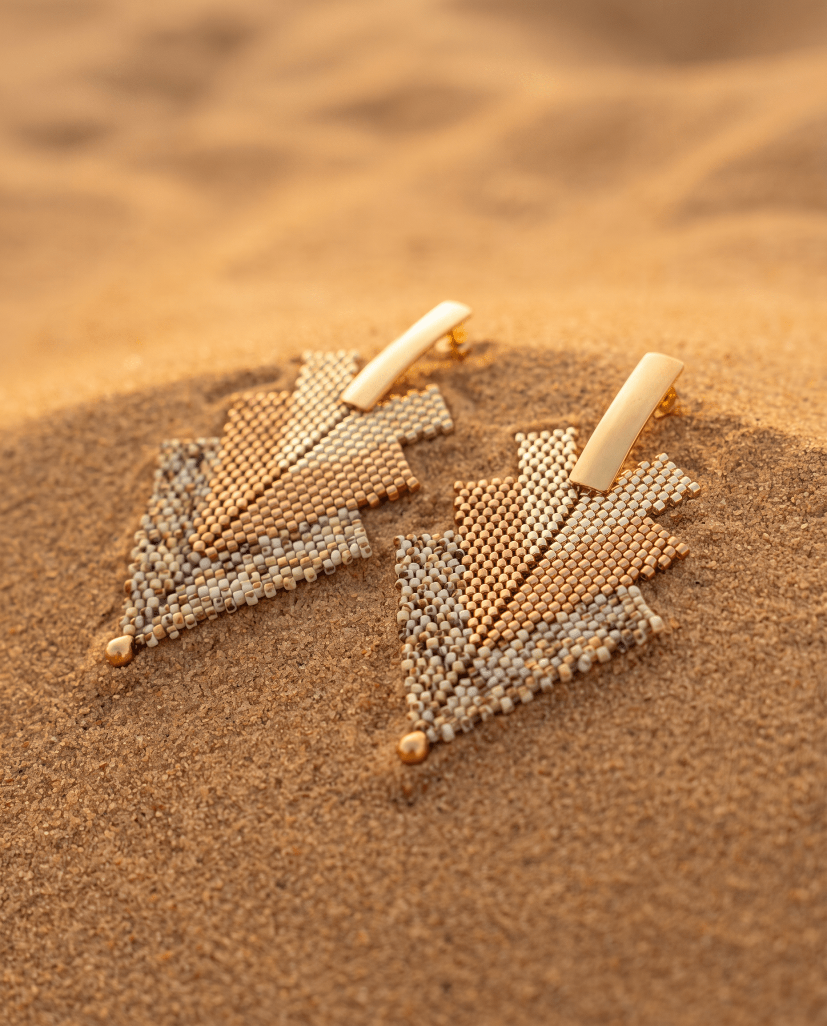 Golden Hour Arrow Earrings - Anne Sidora Unique Poetic gift boutique in Los Cabos