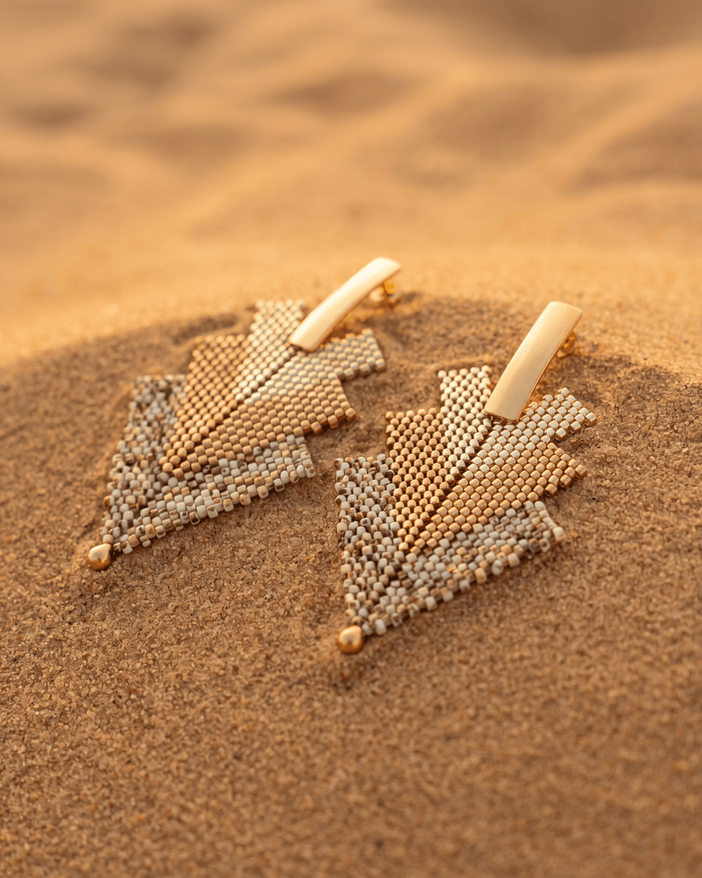 Golden Hour Arrow Earrings - Anne Sidora Unique Poetic gift boutique in Los Cabos