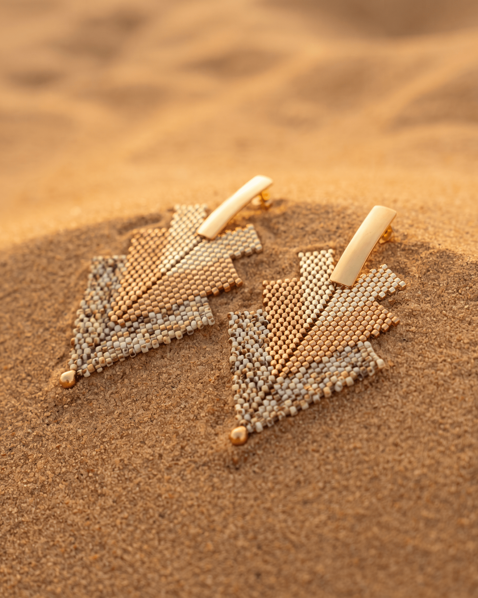 Golden Hour Arrow Earrings - Anne Sidora Unique Poetic gift boutique in Los Cabos