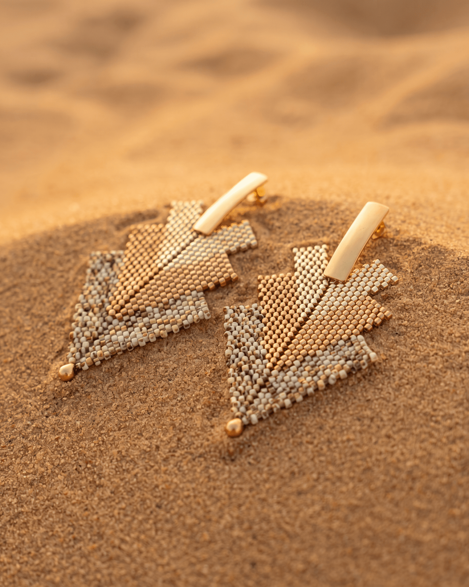 Golden Hour Arrow Earrings - Anne Sidora Unique Poetic gift boutique in Los Cabos