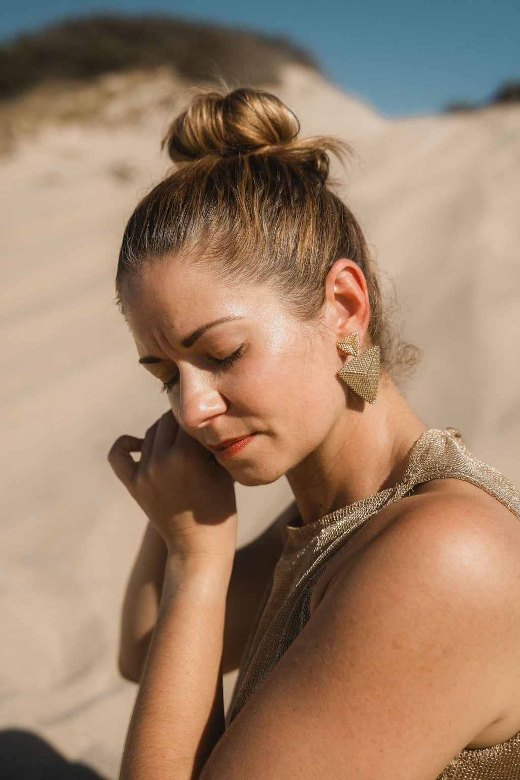 Helia Earrings - Anne Sidora Unique Poetic gift boutique in Los Cabos