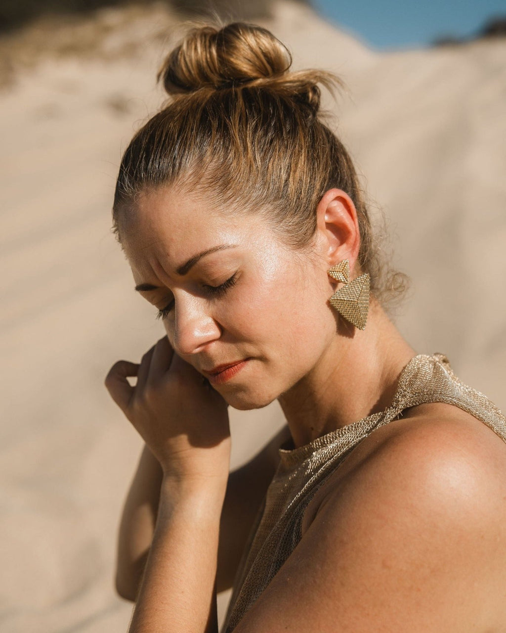 Helia Earrings - Anne Sidora Unique Poetic gift boutique in Los Cabos