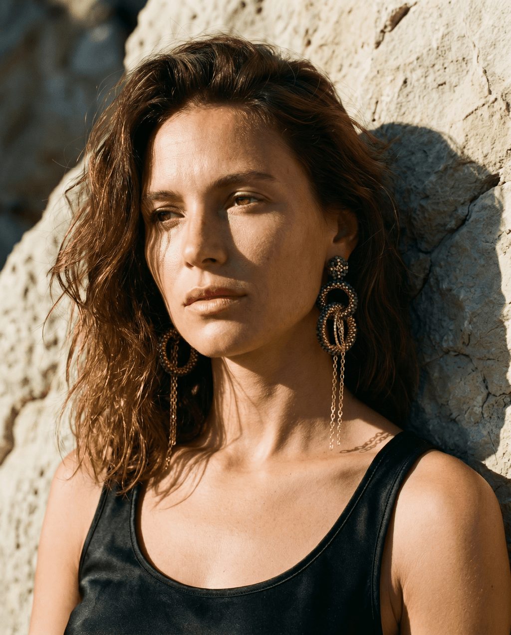 Luna de Plata Earrings - Anne Sidora Unique Poetic gift boutique in Los Cabos