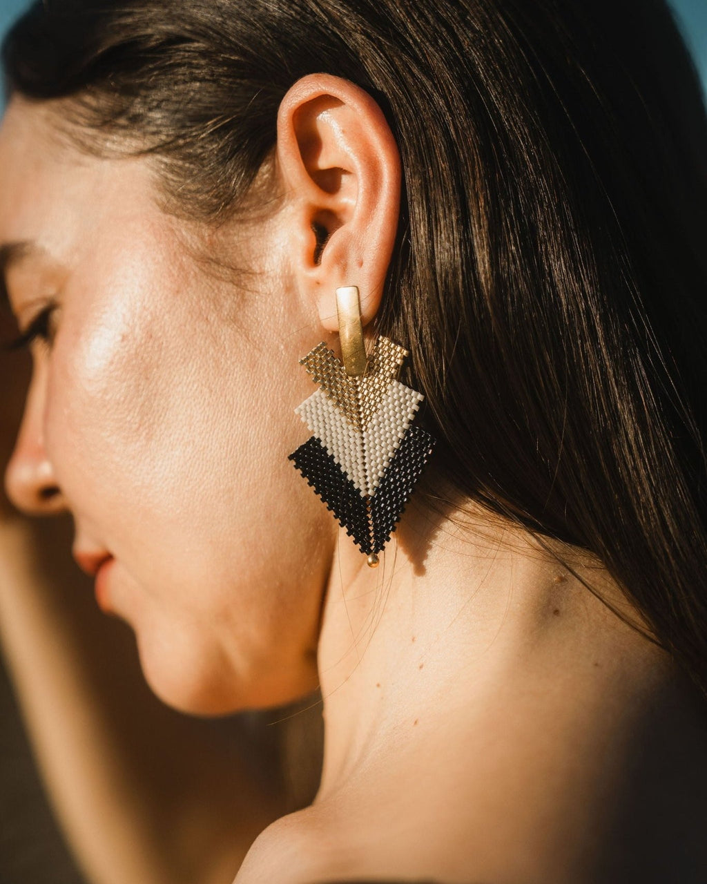 Midnight Arrow Earrings - Anne Sidora Unique Poetic gift boutique in Los Cabos