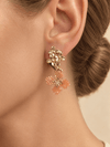 Mil Flores Champagne Earrings - Anne Sidora Unique Poetic gift boutique in Los Cabos