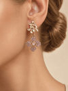 Mil Flores Gris & Violet Earrings - Anne Sidora Unique Poetic gift boutique in Los Cabos