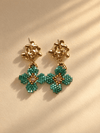 Mil Flores Turquesa Earrings - Anne Sidora Unique Poetic gift boutique in Los Cabos