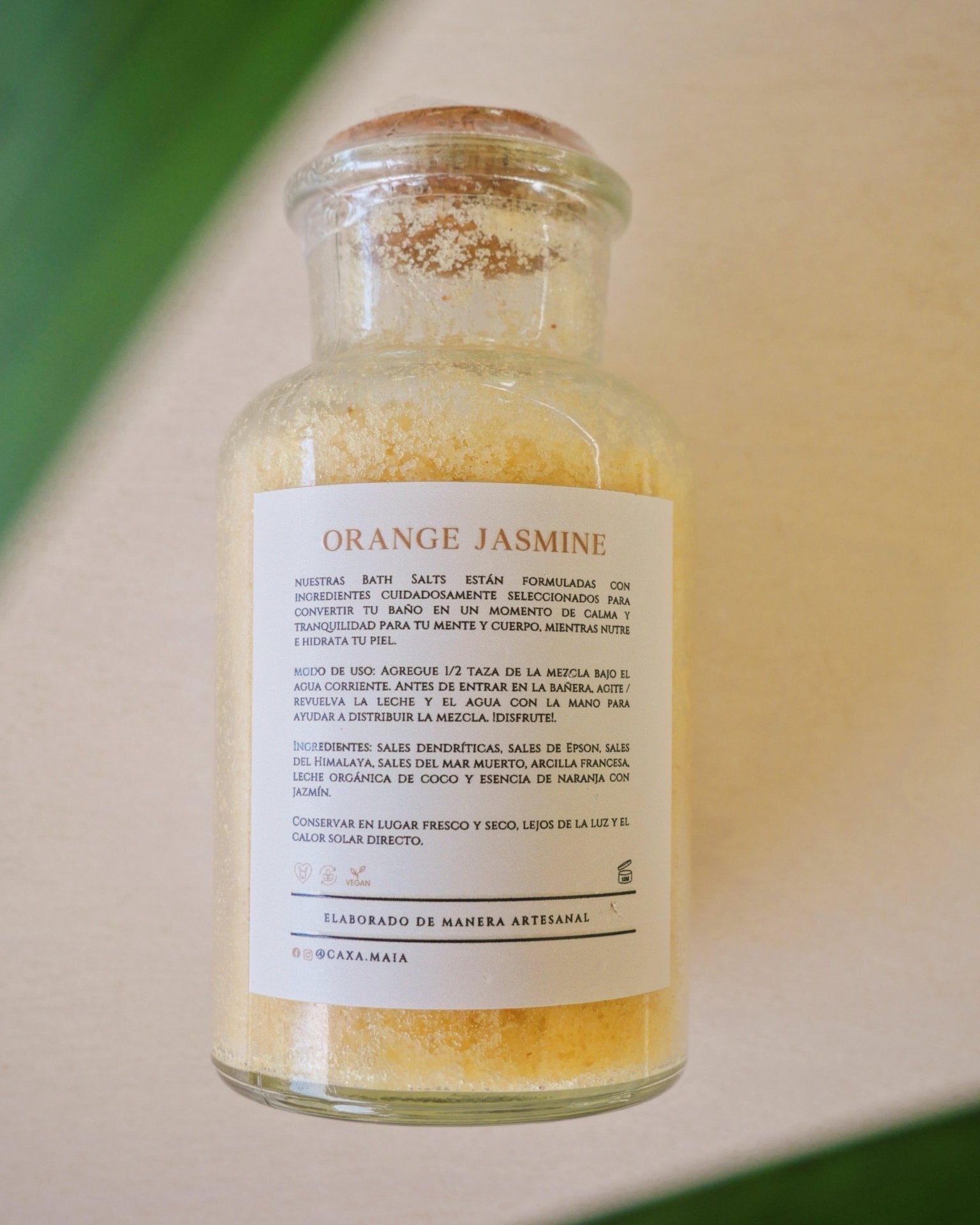 Orange Jasmine Bath Salts - Anne Sidora Unique Poetic gift boutique in Los Cabos