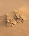 Plumeria Palm Earrings - Anne Sidora Unique Poetic gift boutique in Los Cabos
