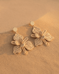 Plumeria Palm Earrings - Anne Sidora Unique Poetic gift boutique in Los Cabos
