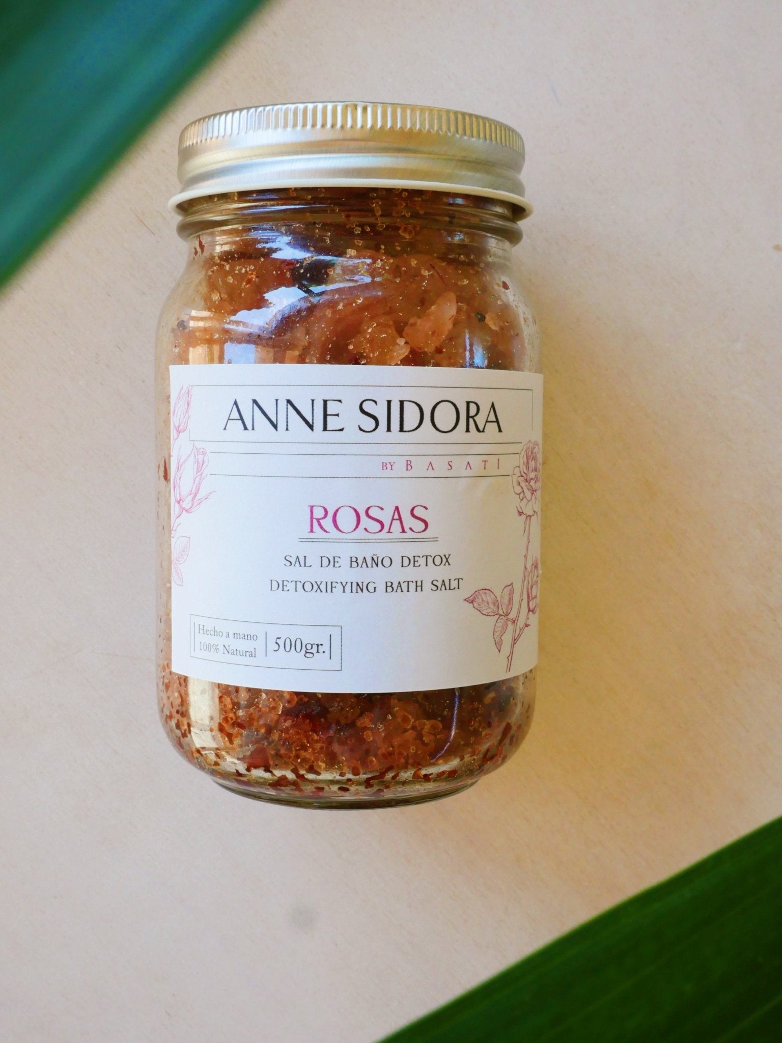 Relaxing Rosas Bath Salts - Anne Sidora Unique Poetic gift boutique in Los Cabos