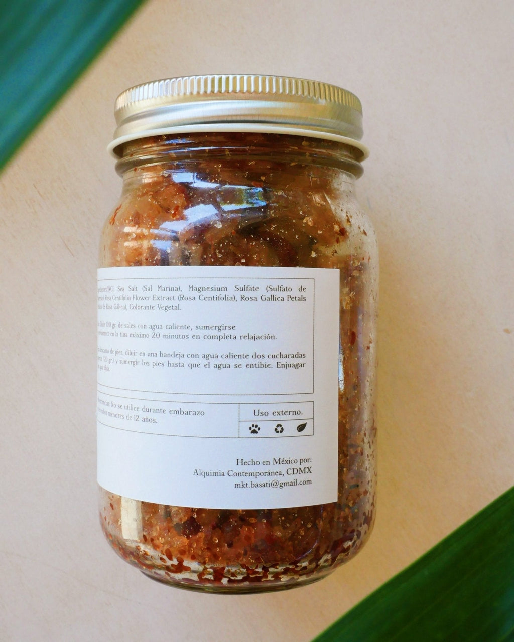 Relaxing Rosas Bath Salts - Anne Sidora Unique Poetic gift boutique in Los Cabos