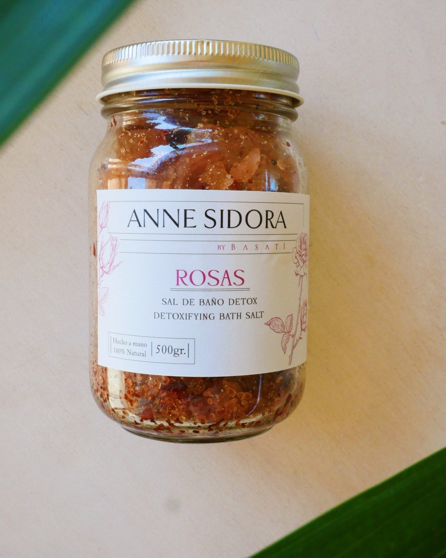Relaxing Rosas Bath Salts - Anne Sidora Unique Poetic gift boutique in Los Cabos