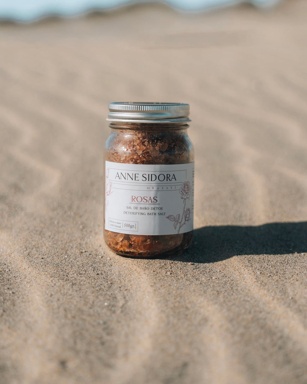 Relaxing Rosas Bath Salts - Anne Sidora Unique Poetic gift boutique in Los Cabos