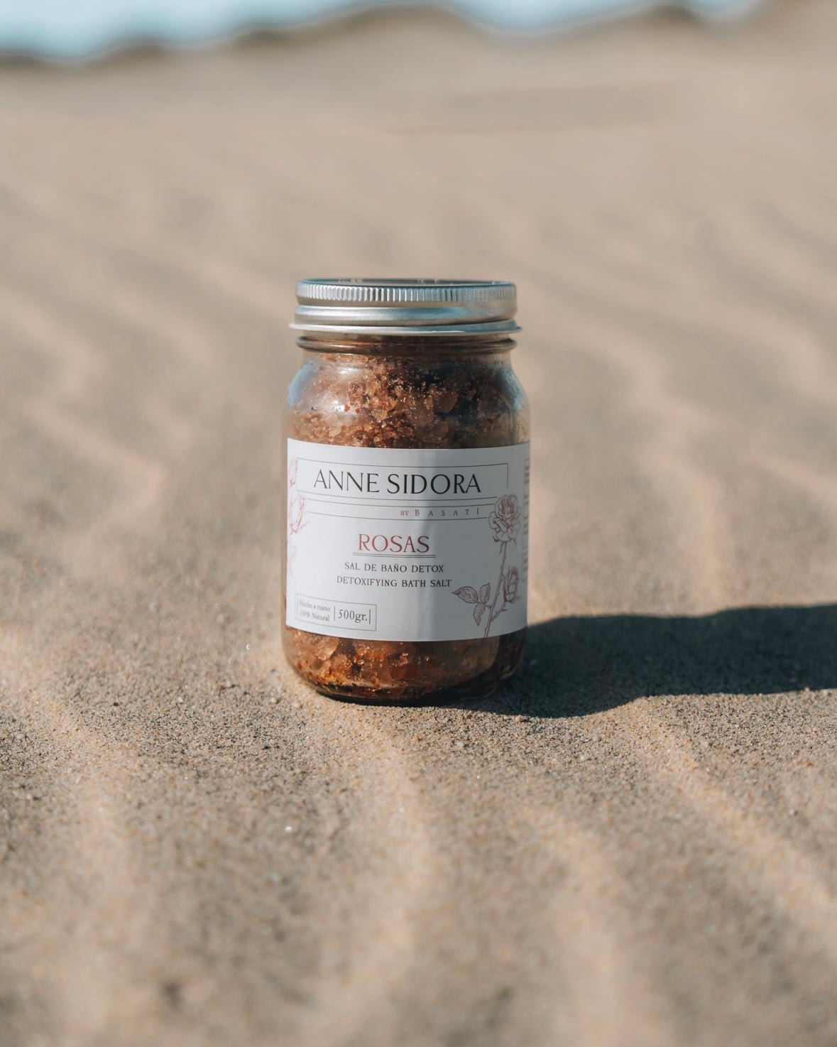 Relaxing Rosas Bath Salts - Anne Sidora Unique Poetic gift boutique in Los Cabos