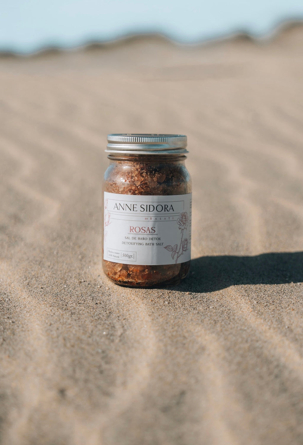 Relaxing Rosas Bath Salts - Anne Sidora Unique Poetic gift boutique in Los Cabos