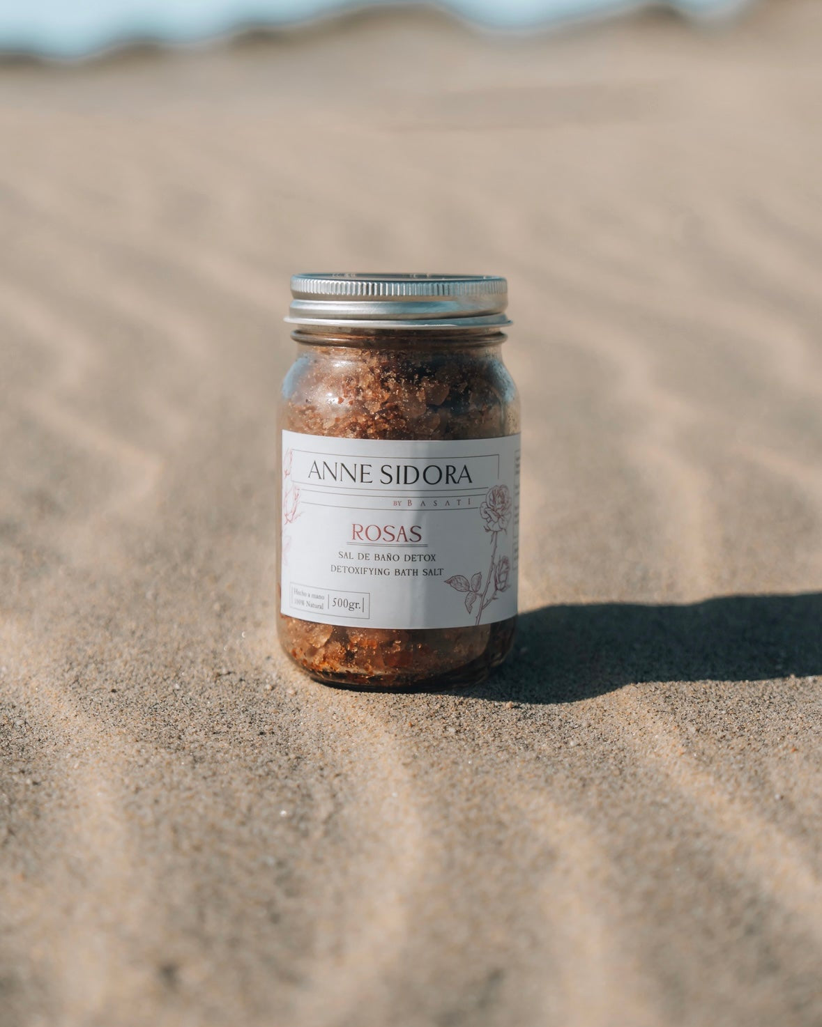 Relaxing Rosas Bath Salts - Anne Sidora Unique Poetic gift boutique in Los Cabos